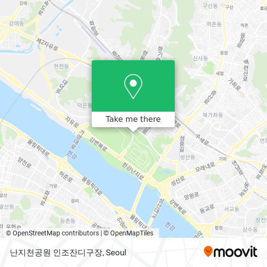 난지천공원 인조잔디구장 map