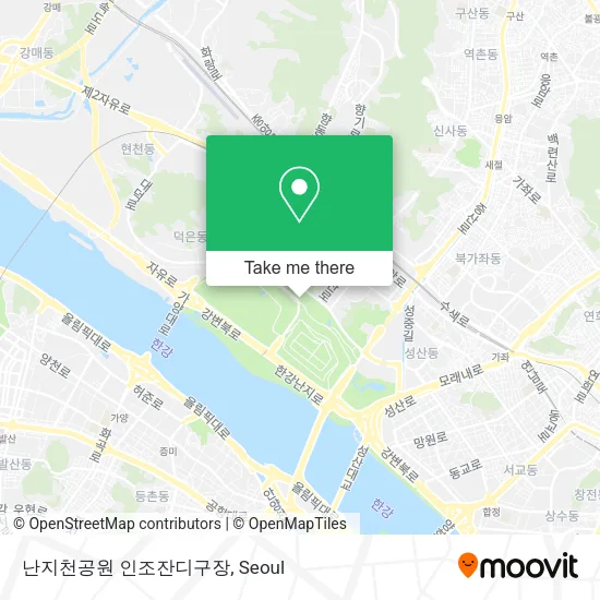 난지천공원 인조잔디구장 map