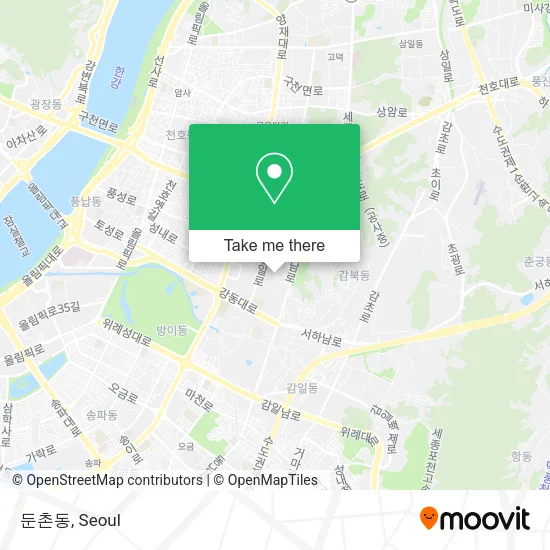 둔촌동 map