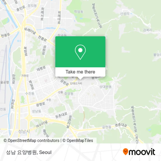 성남 요양병원 map