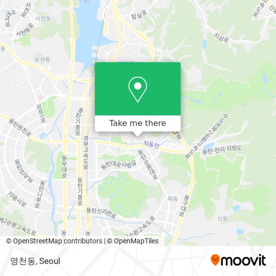 영천동 map