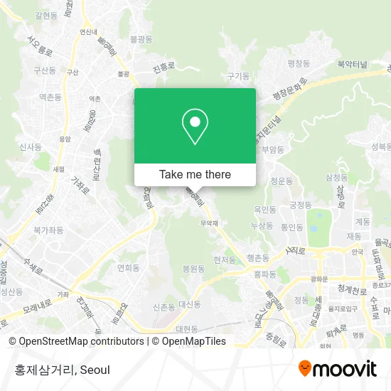 홍제삼거리 map