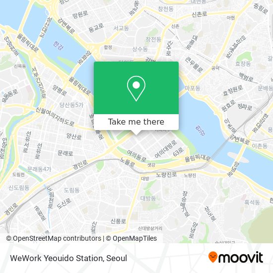 WeWork Yeouido Station map