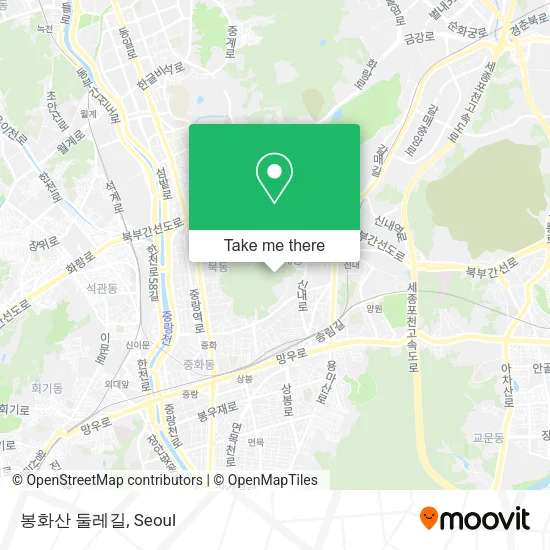 봉화산 둘레길 map
