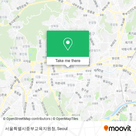 서울특별시중부교육지원청 map