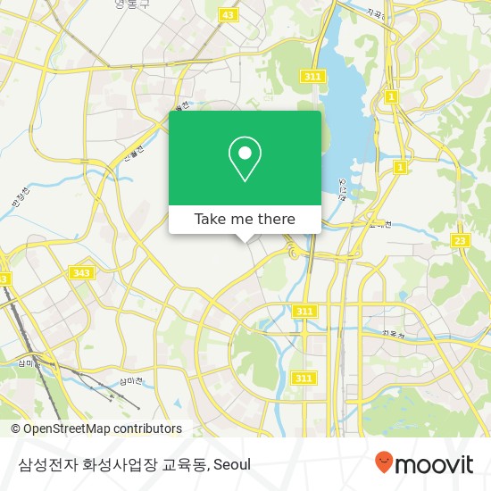삼성전자 화성사업장 교육동 map