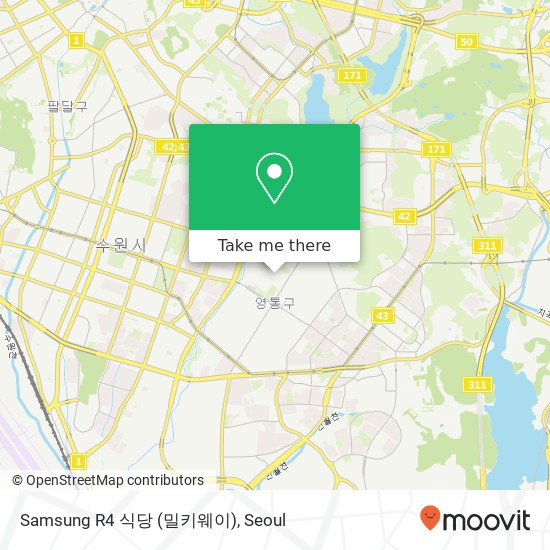 Samsung R4 식당 (밀키웨이) map