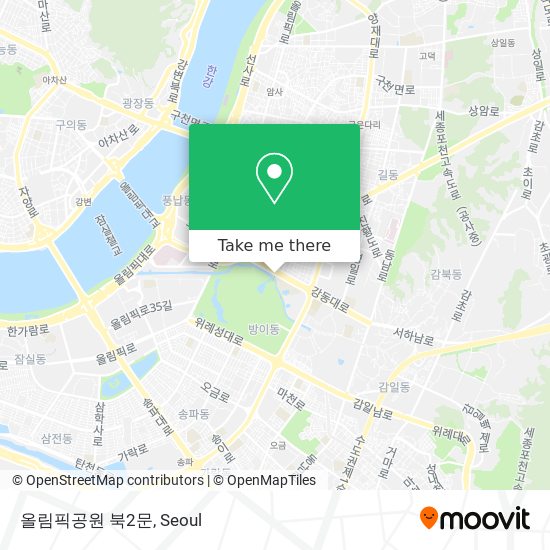 올림픽공원 북2문 map
