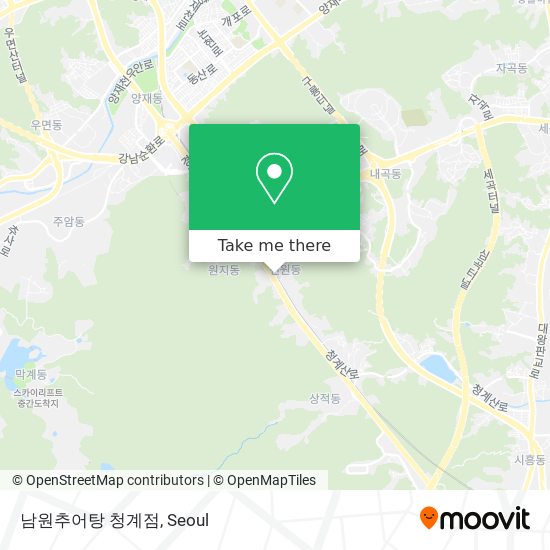 남원추어탕 청계점 map