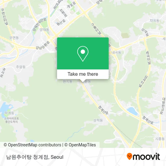 남원추어탕 청계점 map