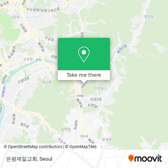 은평제일교회 map