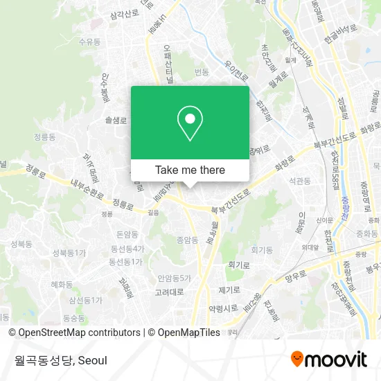 월곡동성당 map