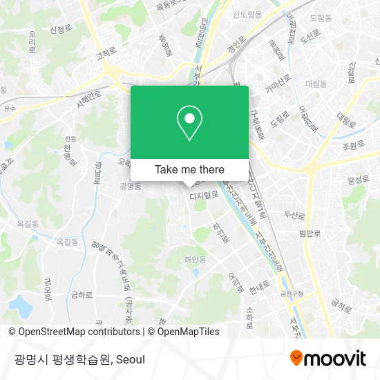 광명시 평생학습원 map