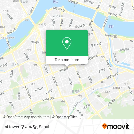 si tower 구내식당 map