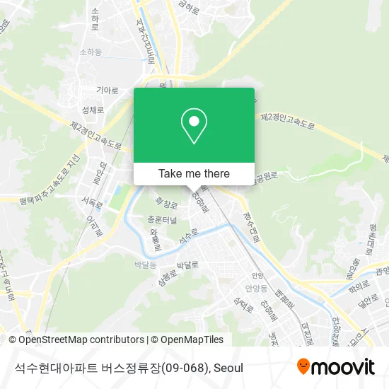 석수현대아파트 버스정류장(09-068) map