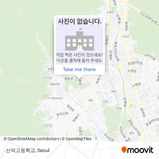선덕고등학교 map