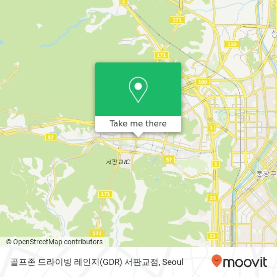 골프존 드라이빙 레인지(GDR) 서판교점 map