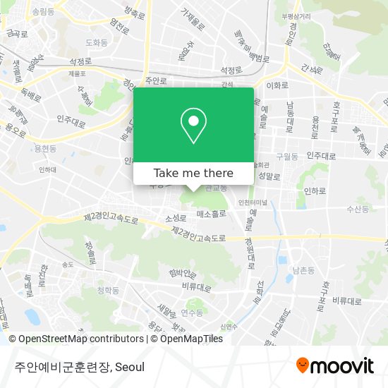 주안예비군훈련장 map