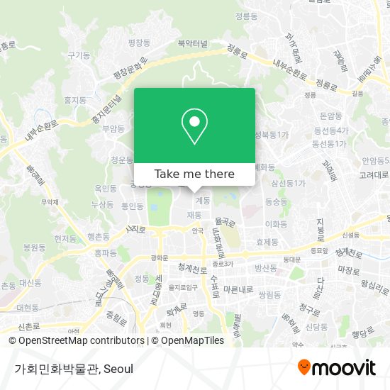 가회민화박물관 map