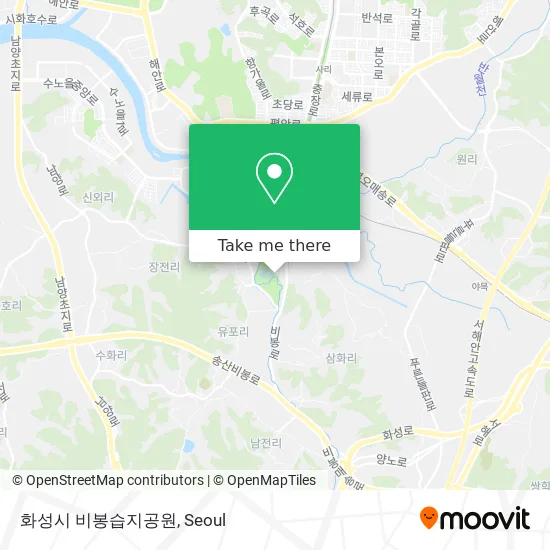 화성시 비봉습지공원 map