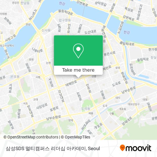 삼성SDS 멀티캠퍼스 리더십 아카데미 map