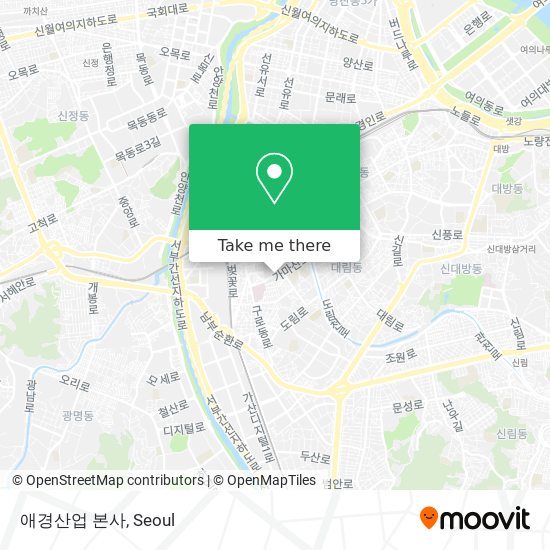 애경산업 본사 map