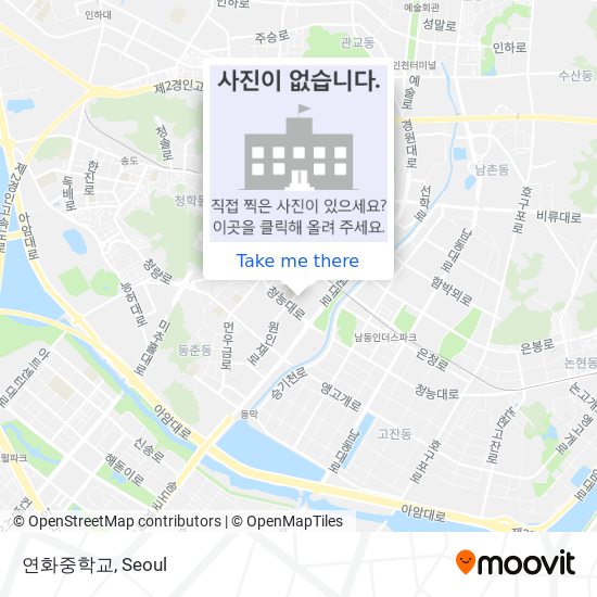 연화중학교 map