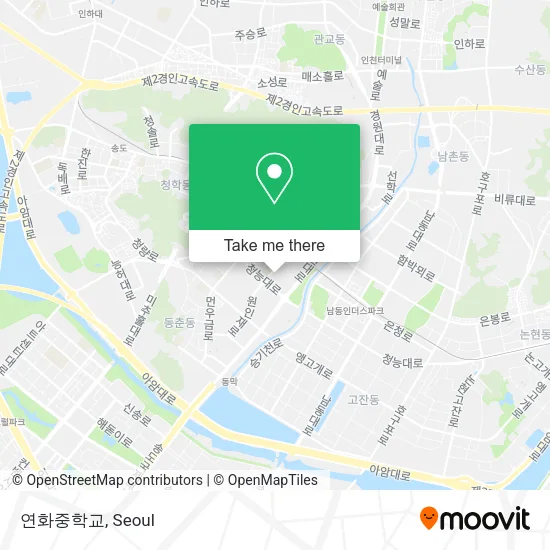 연화중학교 map