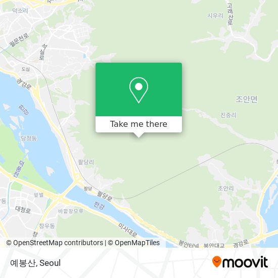 예봉산 map