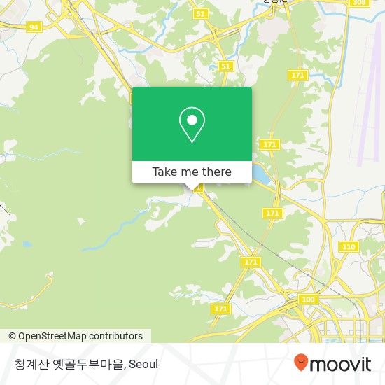 청계산 옛골두부마을 map