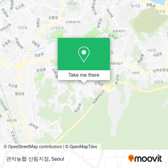 관악농협 신림지점 map