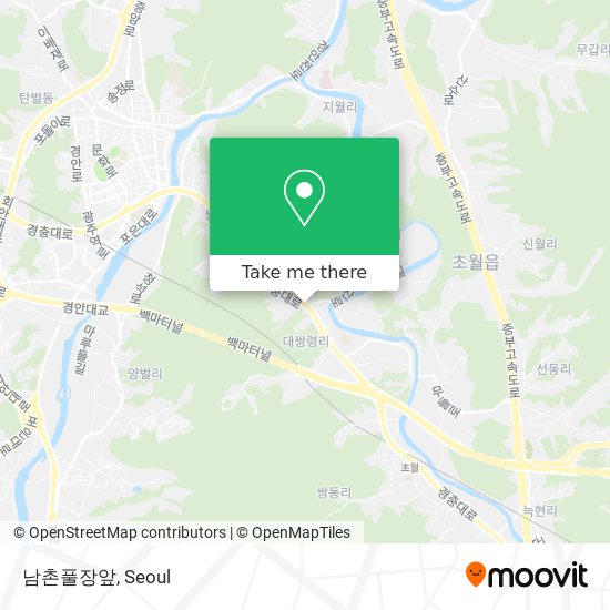 남촌풀장앞 map