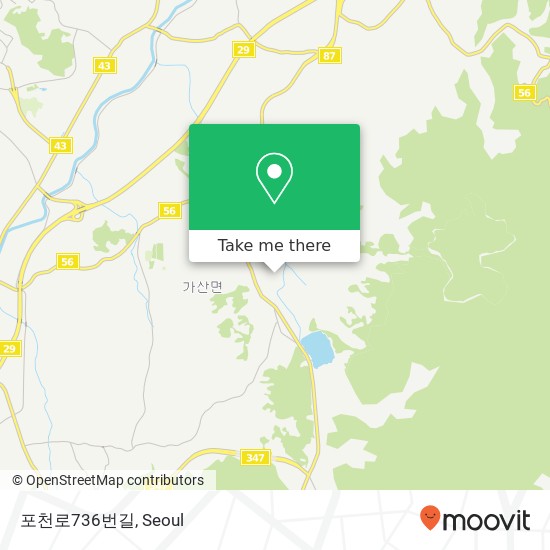 포천로736번길 map