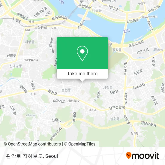 관악로 지하보도 map