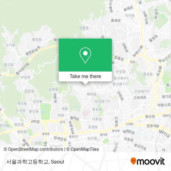 서울과학고등학교 map