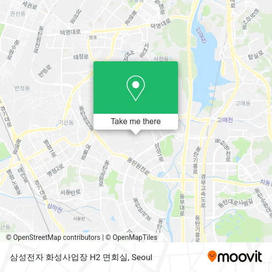 삼성전자 화성사업장 H2 면회실 map