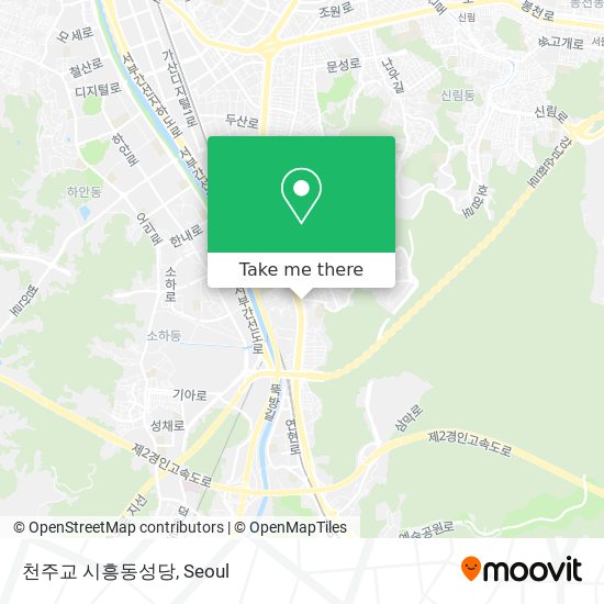 천주교 시흥동성당 map