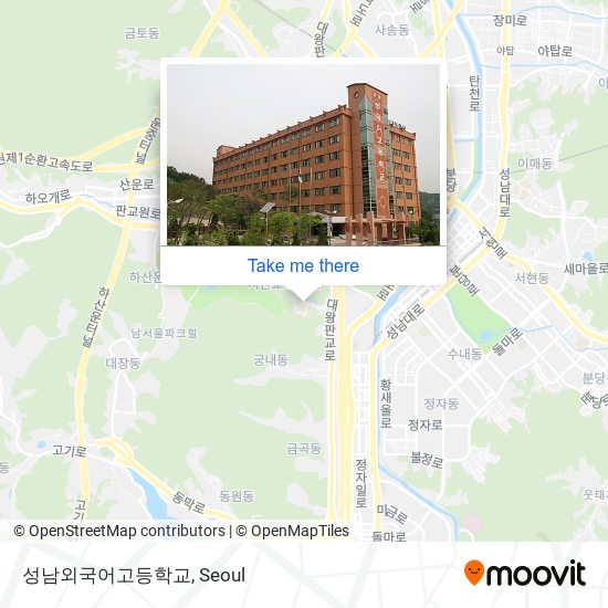 성남외국어고등학교 map