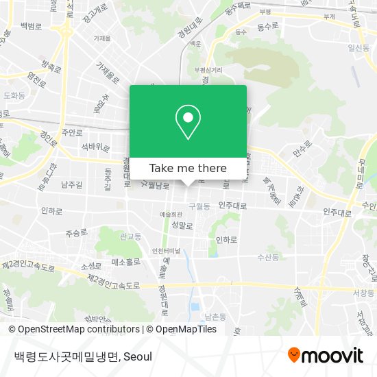 백령도사곳메밀냉면 map