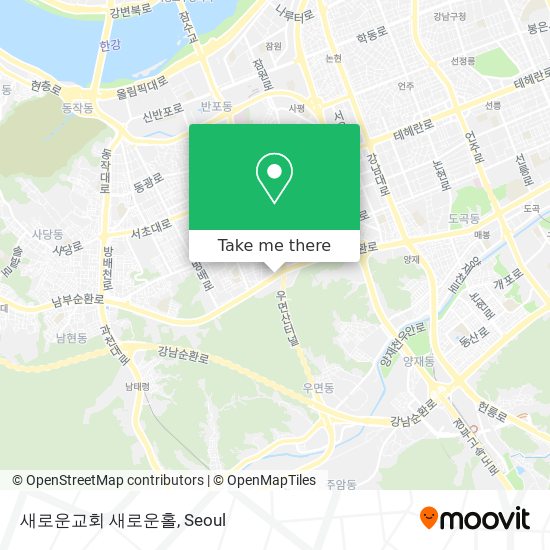 새로운교회 새로운홀 map