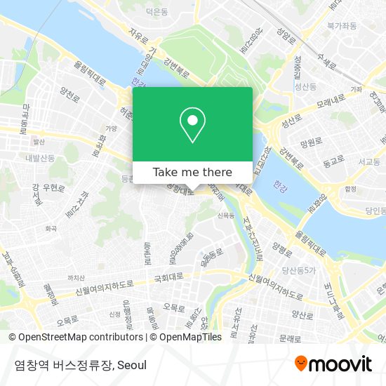 염창역 버스정류장 map