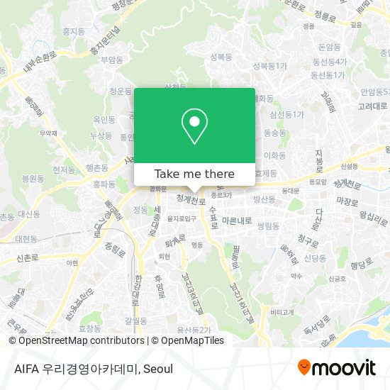 AIFA 우리경영아카데미 map
