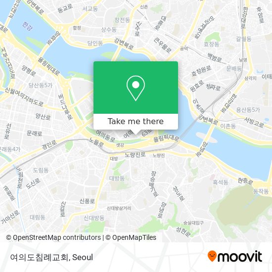 여의도침례교회 map