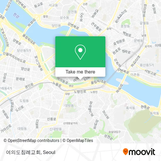 여의도침례교회 map