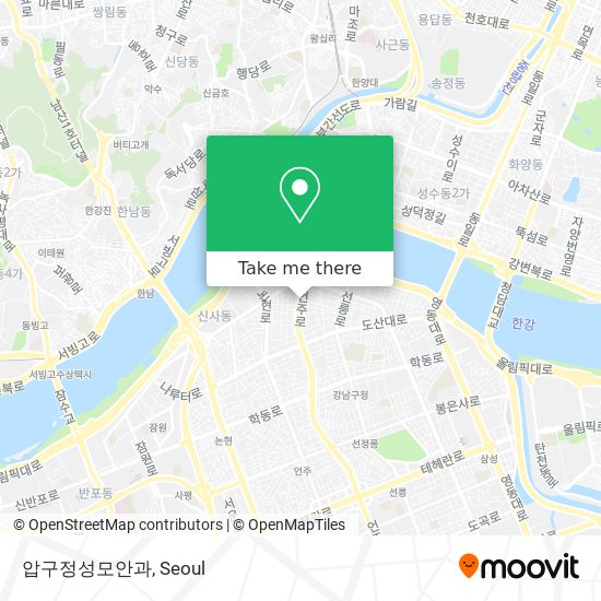 압구정성모안과 map