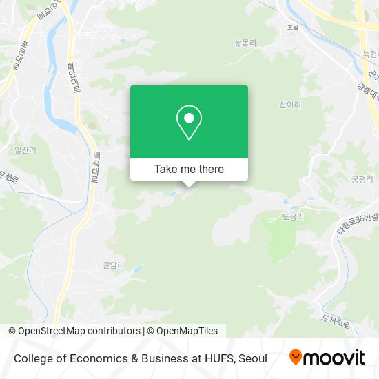 College of Economics & Business at HUFS map