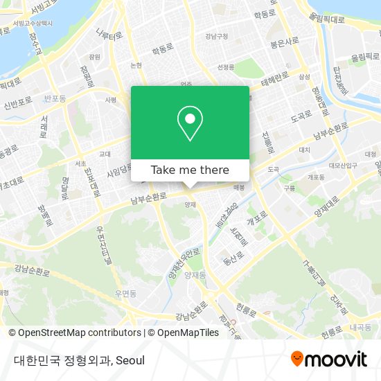 대한민국 정형외과 map