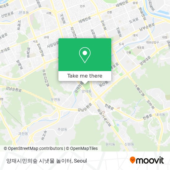 양재시민의숲 시냇물 놀이터 map