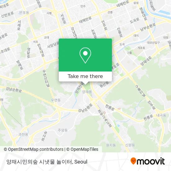 양재시민의숲 시냇물 놀이터 map