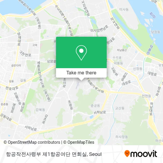 항공작전사령부 제1항공여단 면회실 map